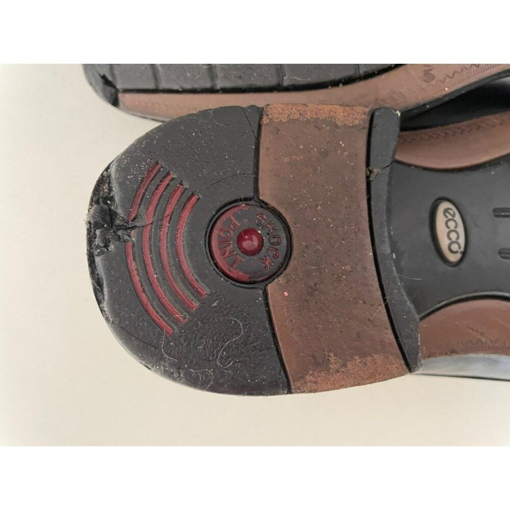 ECCO Men's Black Melbourne Tie Shoe Size EU 44 / US 10.5 - Pre-owned, Some Wear - Picture 11 of 13